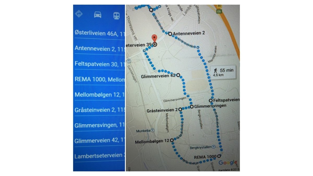 Marsjrute Lambertseter Marsjrute Lambertseter